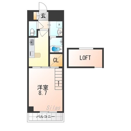 鶴見緑地駅 徒歩14分 6階の物件間取画像